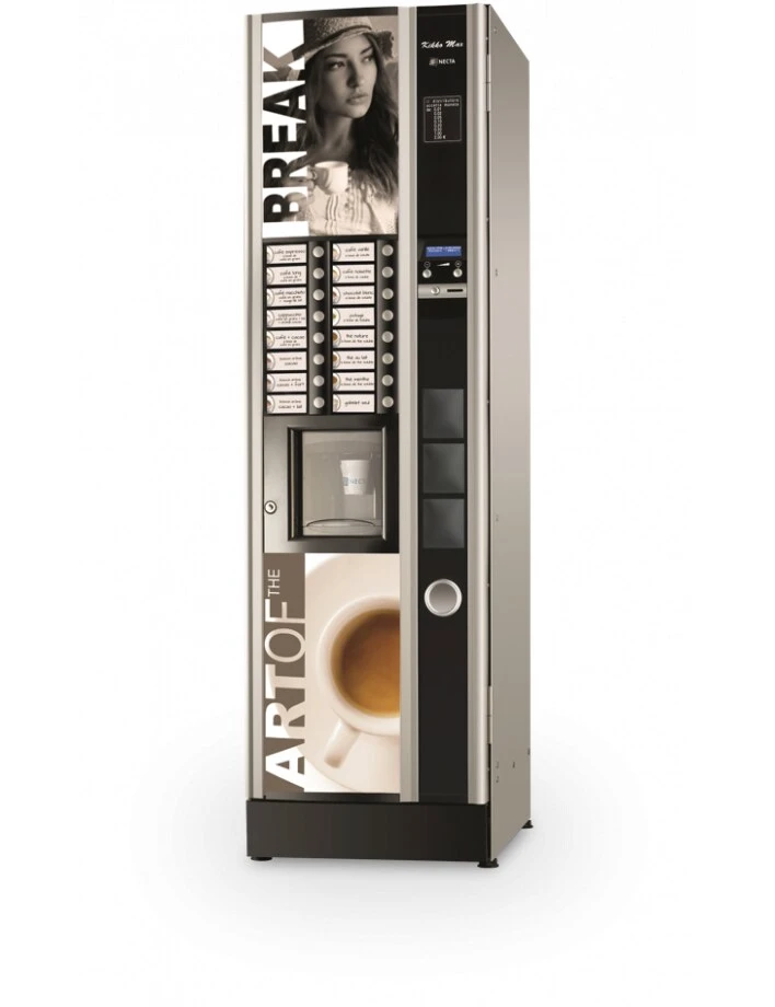 Automat de cafea vending Necta Kikko Max, vedere frontală