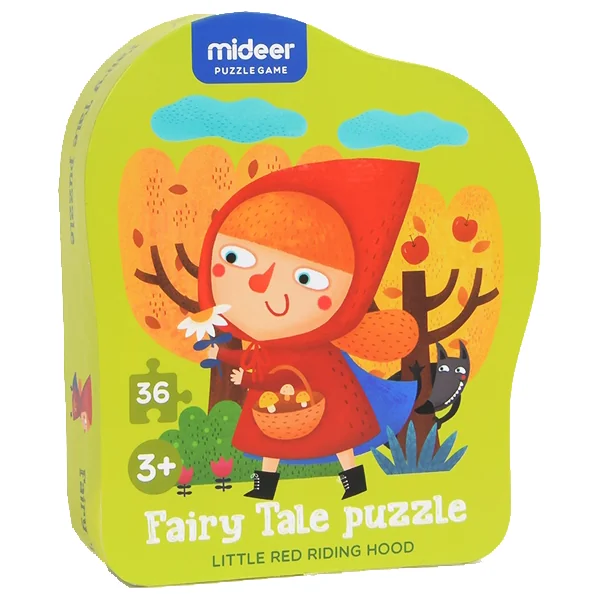 Puzzle poveste – Scufita rosie, 36 piese Mideer MD3061