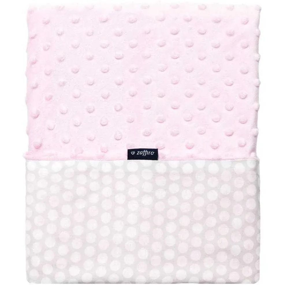 Paturica bebelusi Minky 75x100 Womar Zaffiro Roz — imaginea 1