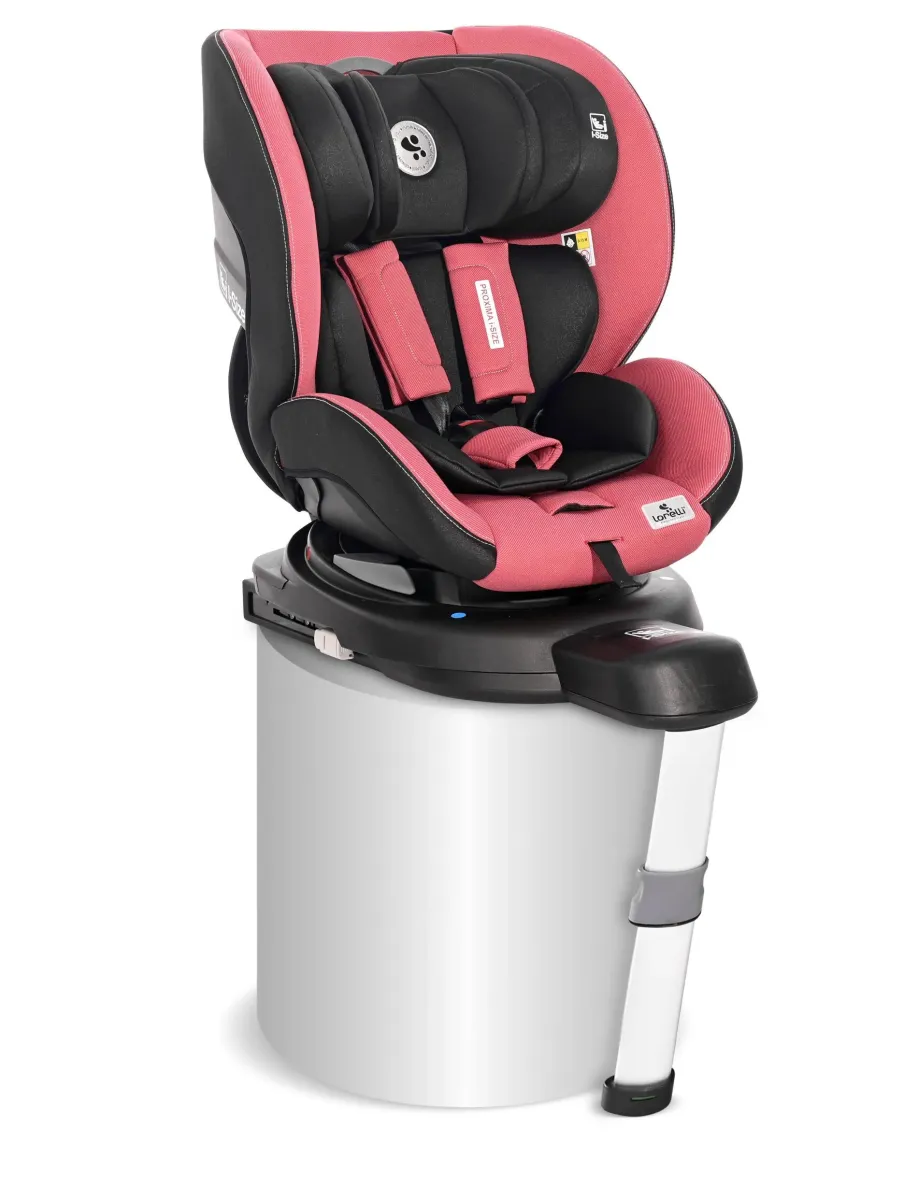 Scaun auto, Proxima, I-Size, Isofix, rotativ, 40-105 cm, Red & Black