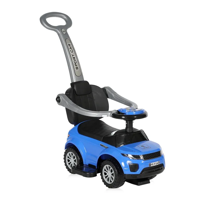 Masinuta de teren cu maner parental, Lorelli, muzica, sunete si lumini, Blue
