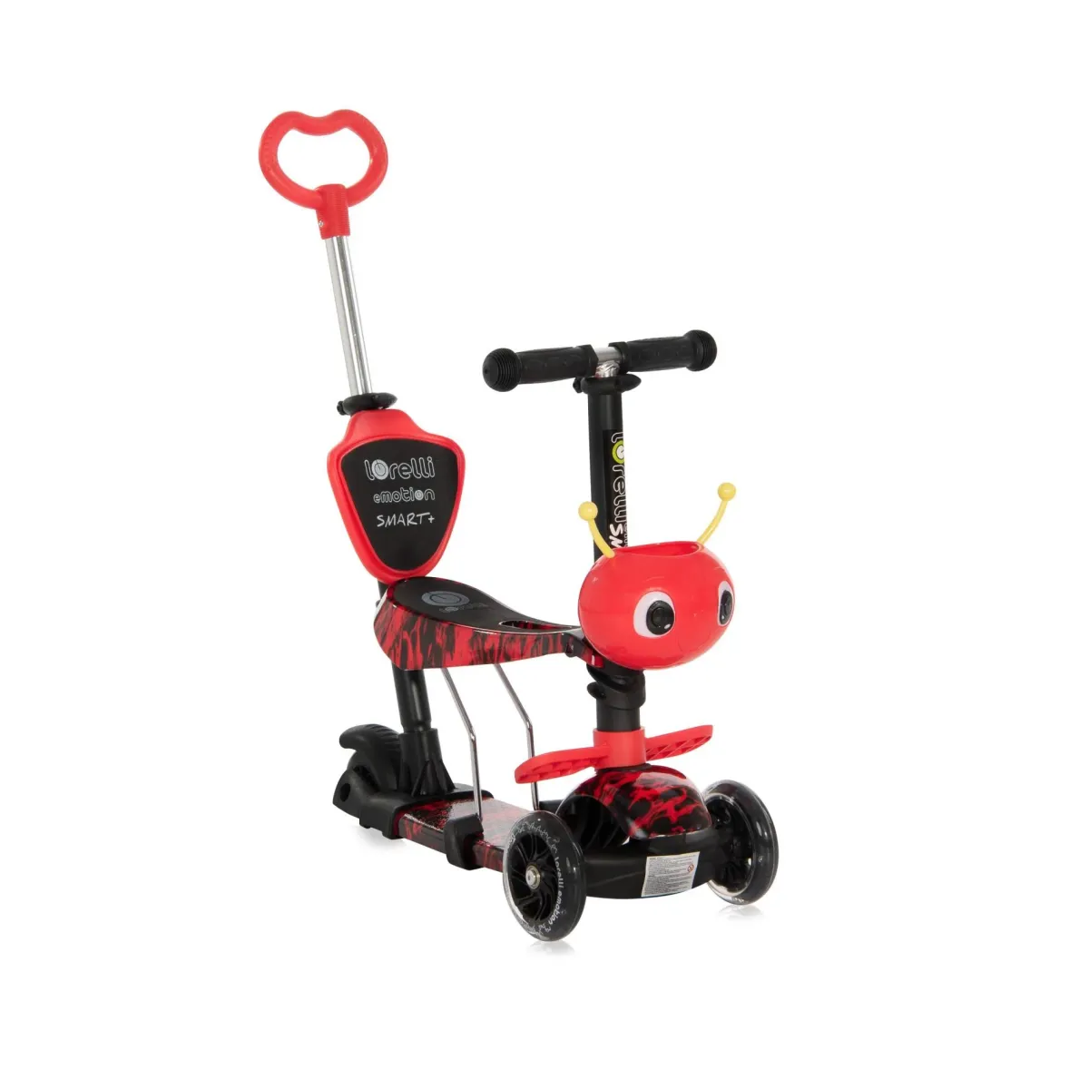 Trotineta pentru copii, Smart Plus, Red Fire