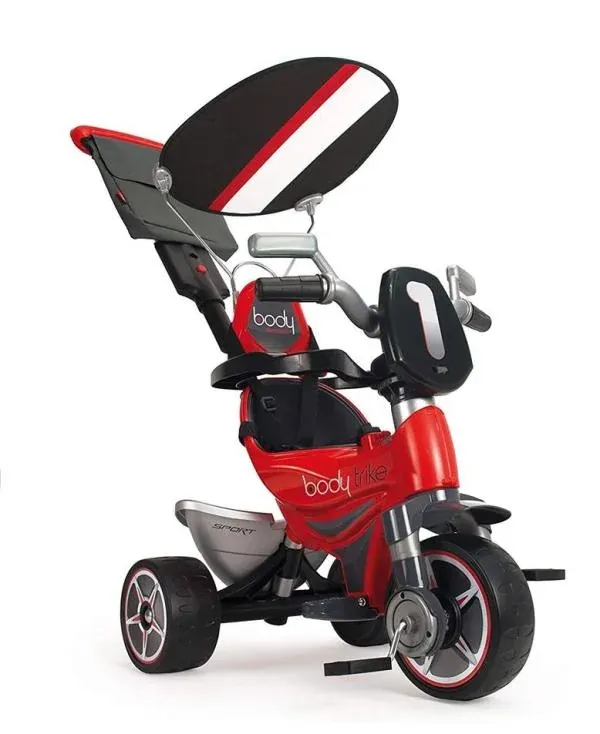 Tricicleta evolutiva pentru copii, Injusa, Body Special, cu maner parental, include rucsac, 10 luni+