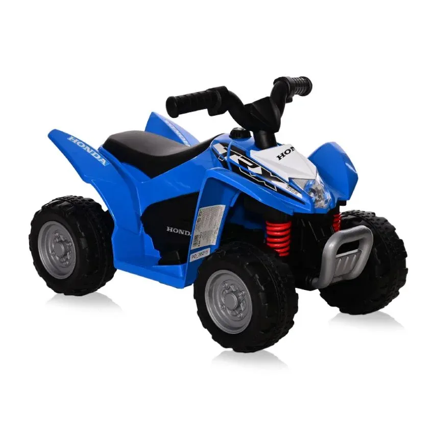 ATV electric pentru copii, licenta Honda, 18-36 luni, cu sunet si lumini, Blue