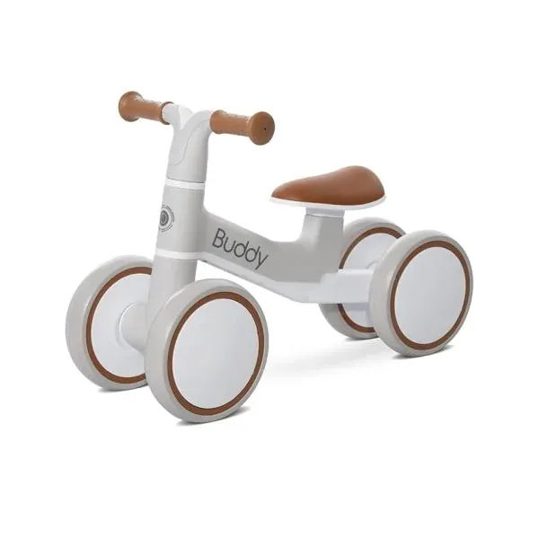Bicicleta de echilibru, Buddy, 12-36 luni, Beige