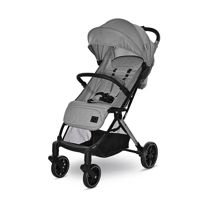 Carucior sport Ribera, tip troler, de la 0 luni pana la 3 ani, maxim 15 kg, dimensiuni compatibile avion, Gri Icy