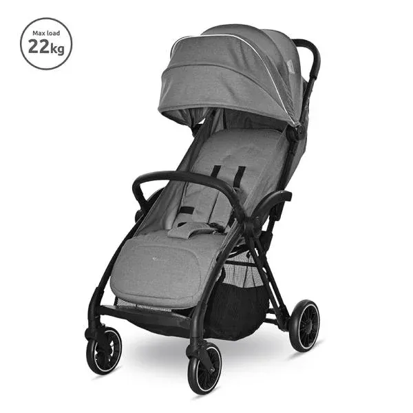 Carucior sport autofold Quick, de la 0 luni pana la 4 ani, maxim 22 kg, Gri