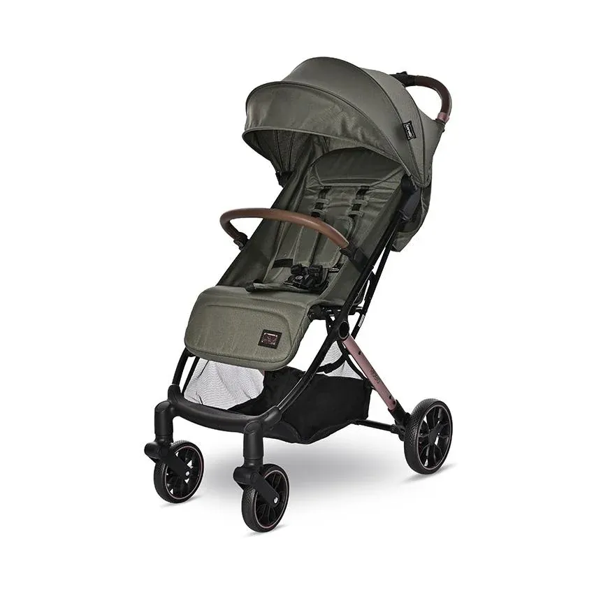 Carucior sport Ribera, tip troler, de la 0 luni pana la 3 ani, maxim 15 kg, dimensiuni compatibile avion, Verde Aspen
