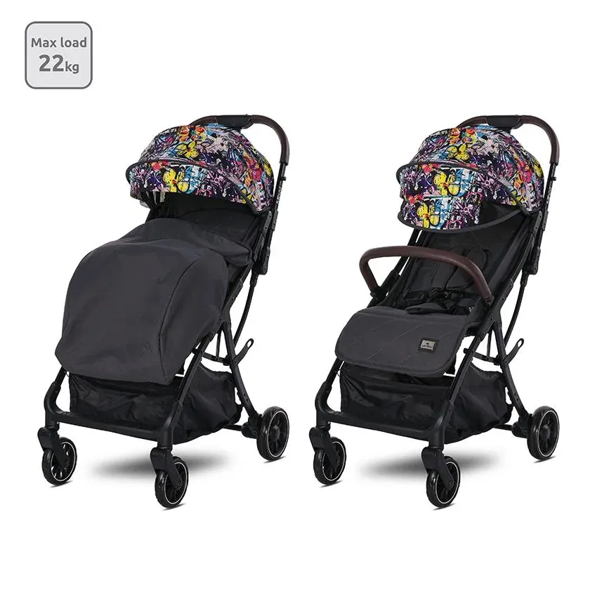 Carucior sport autofold, de la 0 luni pana la 4 ani, maxim 22 kg, protectie UV, Minori, Magic Flowers