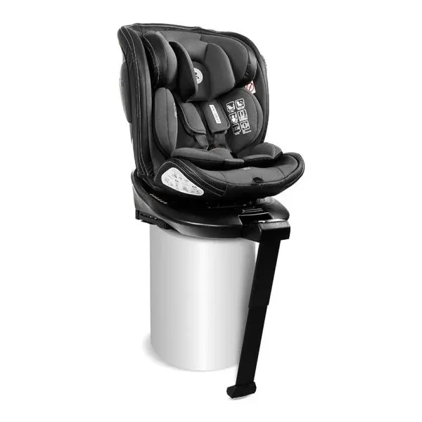 Scaun auto pentru copii, Estate, i-Size, Isofix, baza rotativa, picior de sprijin, 0 Luni-12 Ani, 40-150 cm, Grey