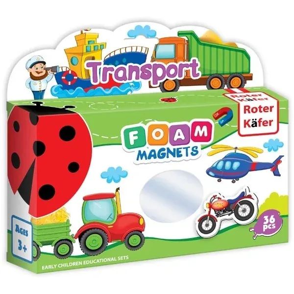 Joc educativ Lumea in Magneti - Mijloace de Transport Roter Kafer RK3030-02