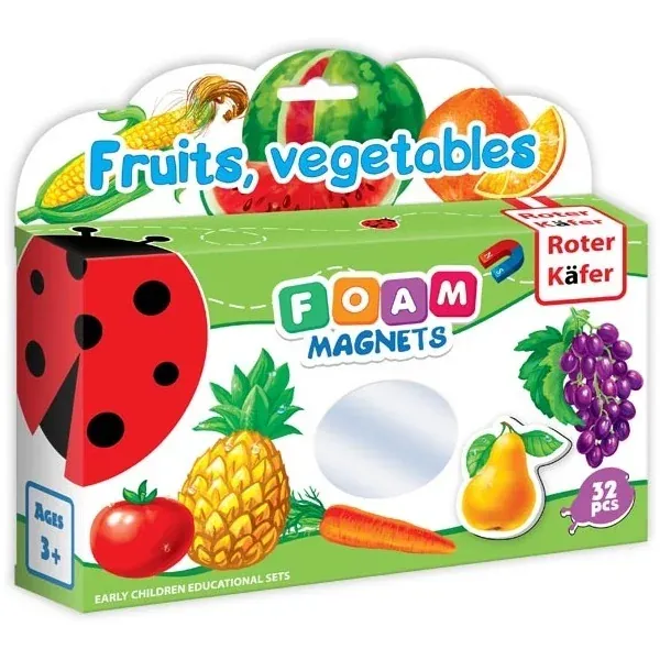 Joc educativ Lumea in Magneti - Fructe si legume Roter Kafer 
