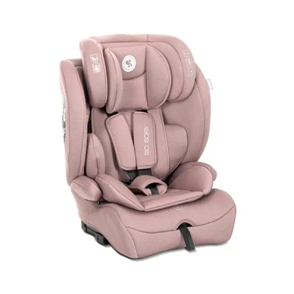 Scaun auto, Rio, Isofix, 15 Luni-12 Ani, 76-150 cm, Pink