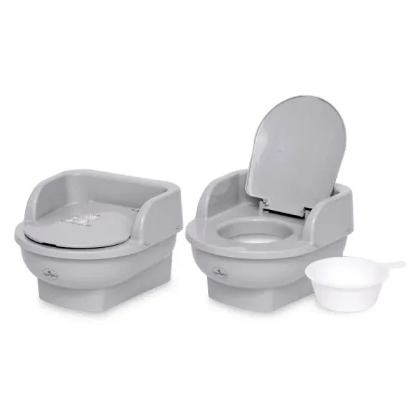 Minitoaleta pentru copii, 9 luni+, Zebra Grey