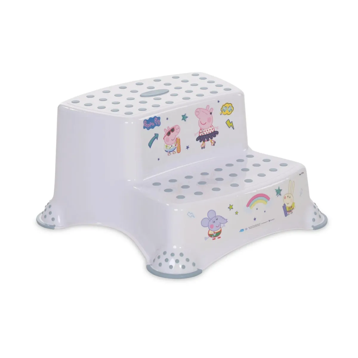 Inaltator dublu pentru baie, antiderapant, Disney, Peppa Nordic White