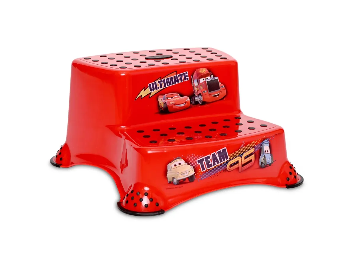 Inaltator dublu pentru baie, antiderapant, Disney, Cars Red