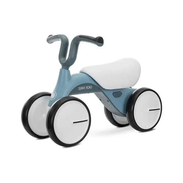 Bicicleta de echilibru, Sunny Road, 12-36 luni, scaun reglabil, lumini si muzica, Blue Petrol