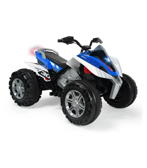 ATV electric pentru copii, Injusa, Quad Rage, 12V, model silentios, pornire cu cheie, frana electrica, 3 ani+