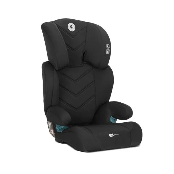 Scaun auto pentru copii, Speed, i-Size, poate fi folosit ca inaltator auto, 3-12 Ani, 100-150 cm, Black