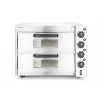 Cuptor pizza 2 camere, 3000w,Hendi , dimensiuni camera:415x400x120mm, 580x560x(H)435mm