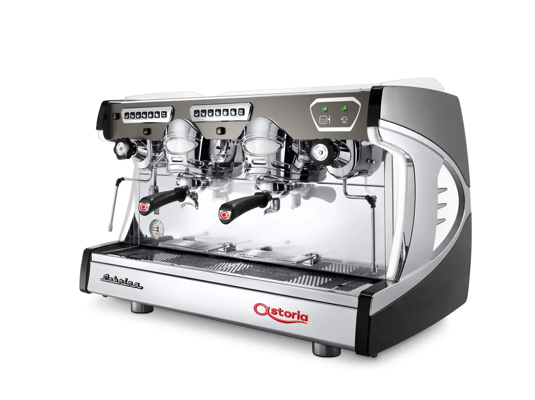 Espressor Profesional Electronic Astoria Sabrina SAE 2 Grupuri Brown/Chrome + Filtru apa GRATUIT
