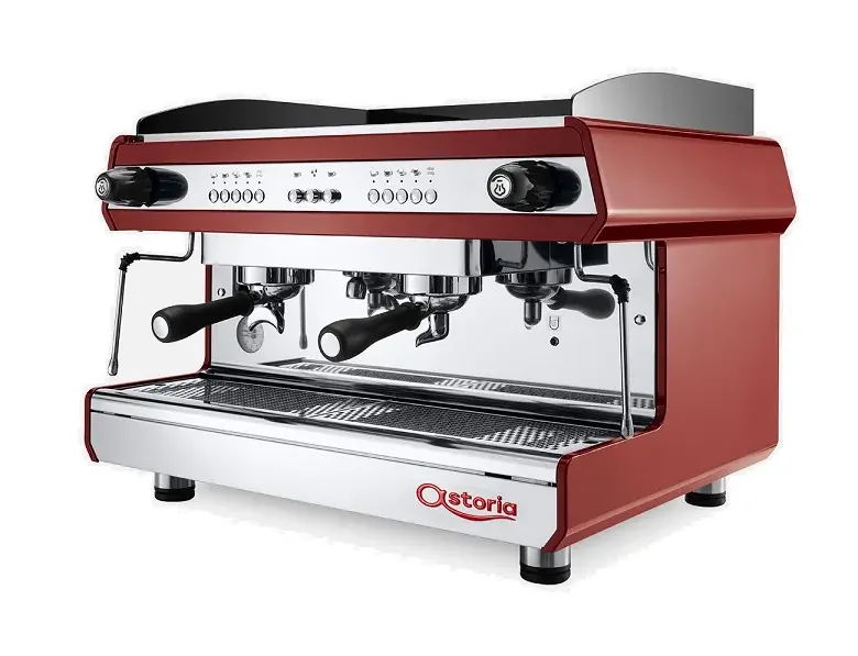 Espressor Profesional Electronic Astoria Tanya R SAE 2 Grupuri Red/Inox + Filtru apa GRATUIT