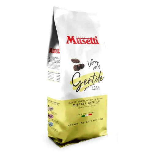 Cafea Musetti Gentile 100% Arabica boabe 500 gr