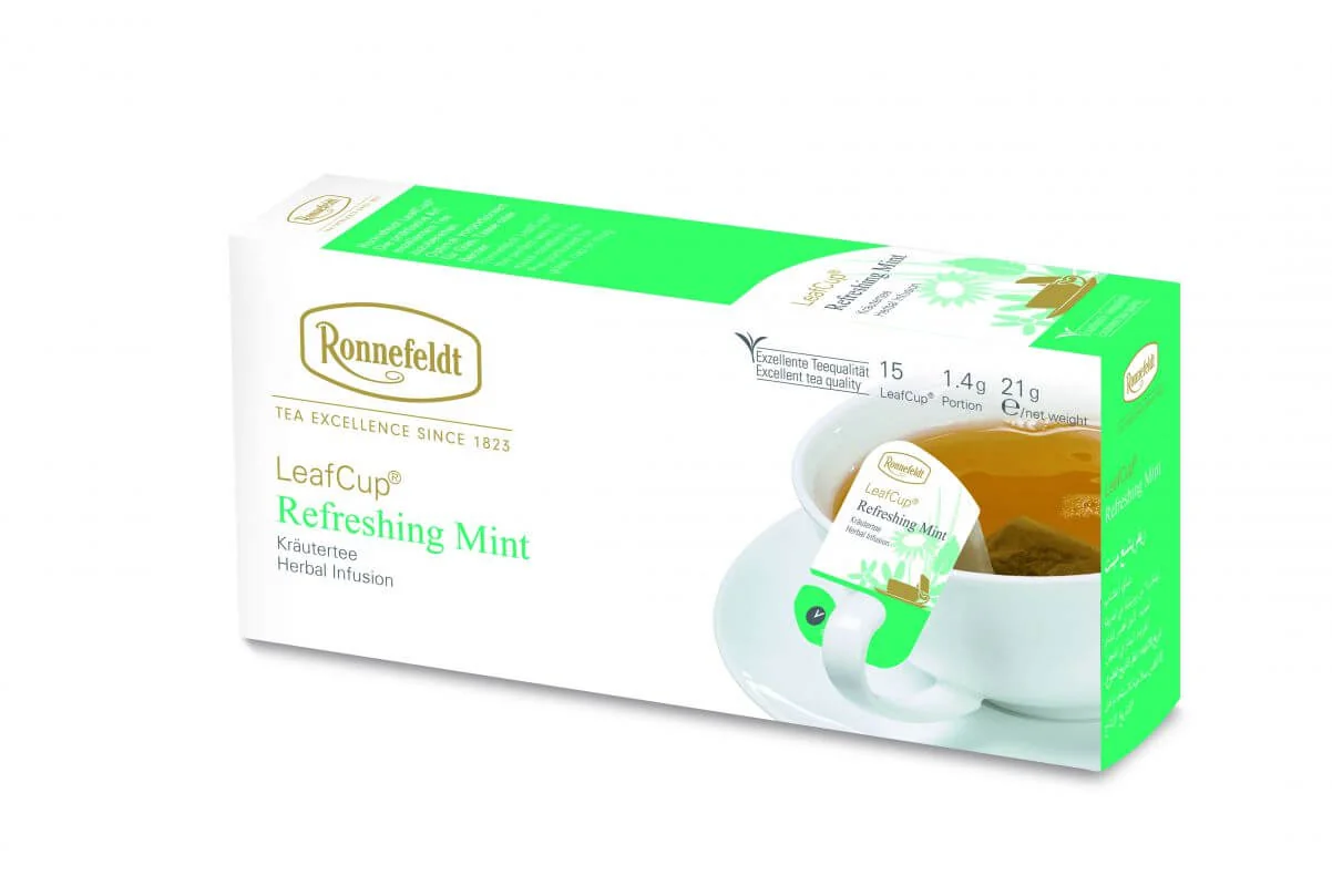 Ceai de Plante Ronnefeldt Leafcup Refreshing Mint 15 plicuri