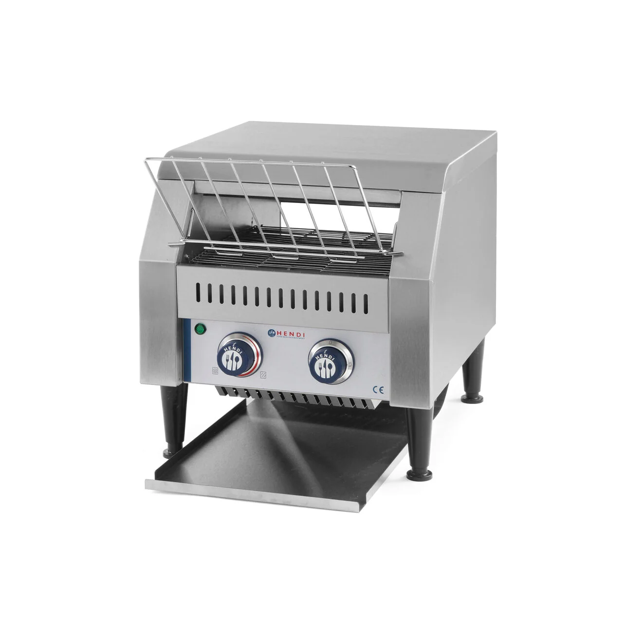Toaster / prajitor paine profesional tip tunel, 2240 W, corp inox, Hendi, 418x368x(H)387 mm