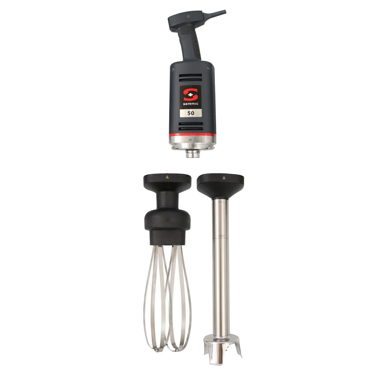 Blender stick cu brat mixare si brat cu teluri MB-51 pentru vase de 80 litri, 570 W/230 V