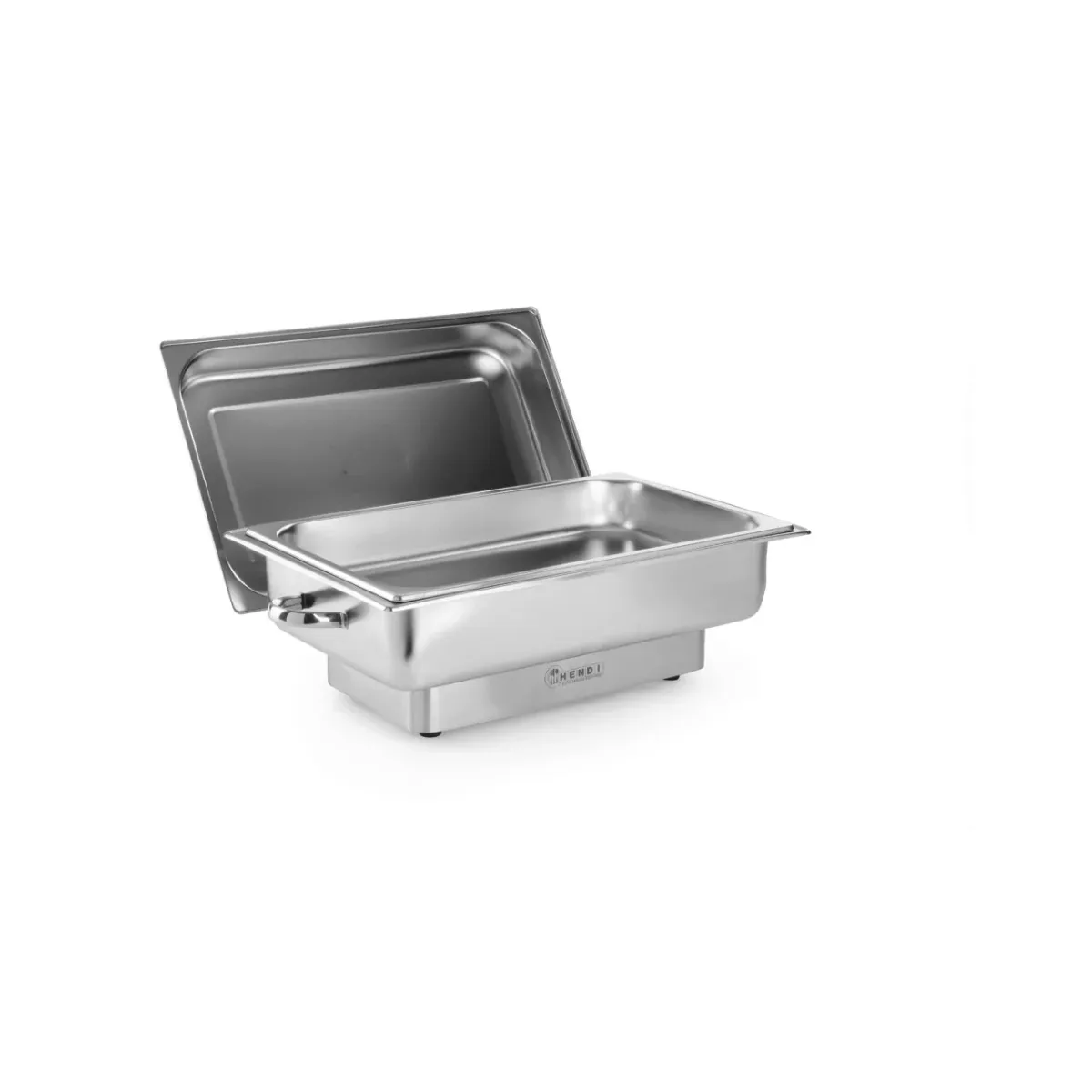 Chafing dish electric GN 1/1, 9lt, inox, termostat 0-100 gr C, 1000W, 615x355x280 mm, Model Hendi 'Pollina'