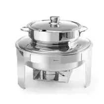 Chafing Dish pentru supa ,10 lt,Hendi din otel inoxidabil cu finisaj tip oglinda , ø420x(H)380mm