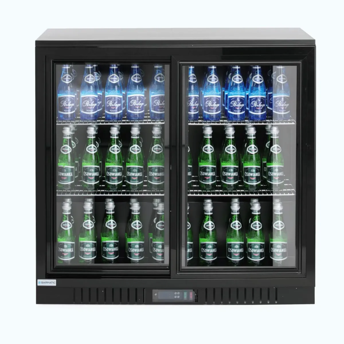 Vitrină Frigorifică Bar Barmatic Candour 198L Negru — 2 Uși Glisante