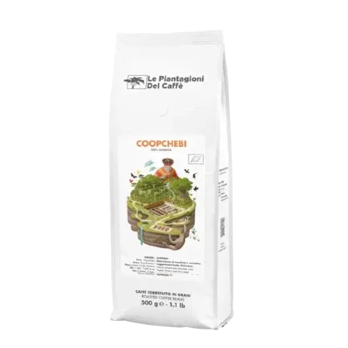 Le Piantagioni del Caffe Coopchebi boabe 500 gr