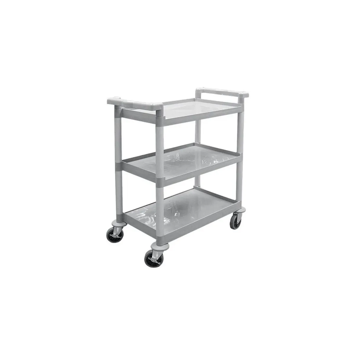 Cărucior Bucătărie Hendi — 3 Niveluri Polipropilenă, 50kg/nivel, 615x400mm per Poliță, 800x410x(H)950mm