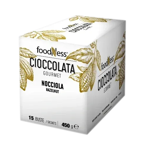 Ciocolata Calda cu Alune de Padure Foodness (15 plicuri x 30 gr)