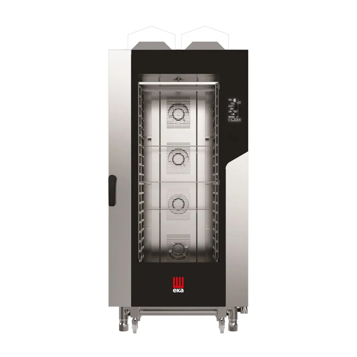 Cuptor pe gaz cu convectie cu abur Millennial Black Mask Gastro, 20× GN 1/1, Tecnoeka, 230V/1450W, 30000kW, 930x1160x(H)2060mm