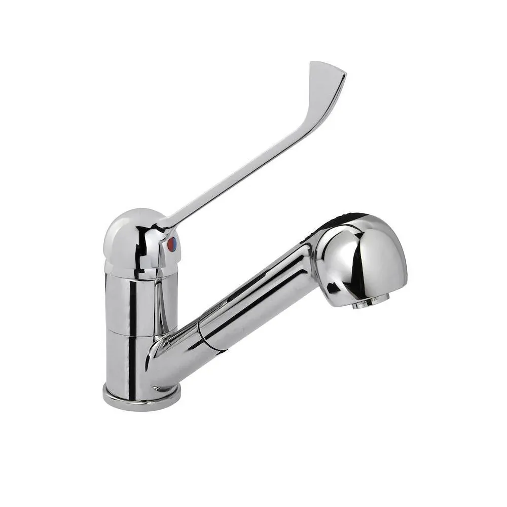 Baterie Chiuveta cu Dus Extensibil Hendi Inox 230mm Gura Pivotanta Dus 120cm Racorduri 3/8"