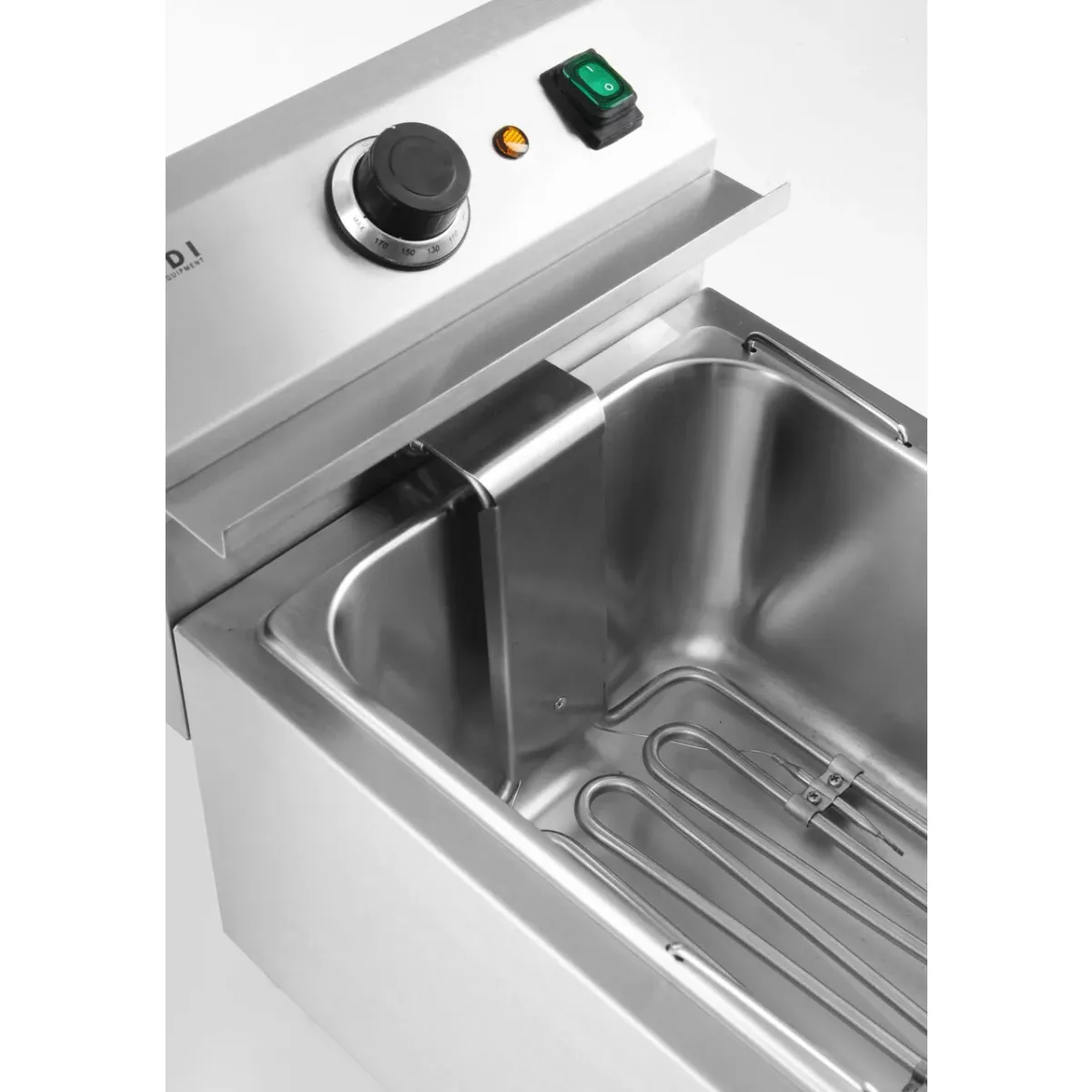 Friteuza Electrica Profesionala Hendi Mastercook 8L 3500W Inox 18/10 Pana la 195°C