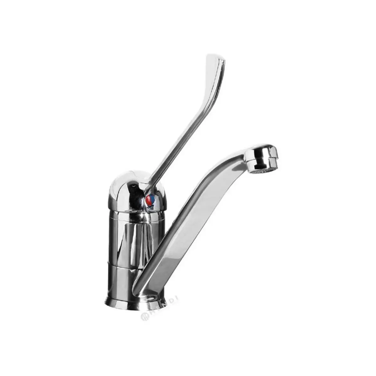 Baterie Chiuveta Bucatarie cu Tija Hendi Inox 215mm Gura Pivotanta Raza 180°