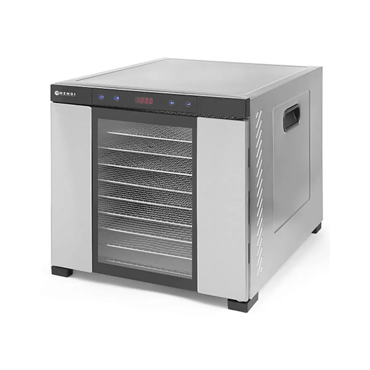 Deshidrator alimente Hendi Profi Line, 1000 W, 10 tavi, Temperatura reglabila 35-75?C, Gri
